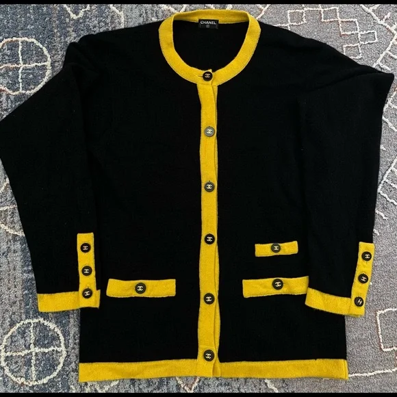 SOLD Rare Vintage Chanel Cashmere Cardigan
